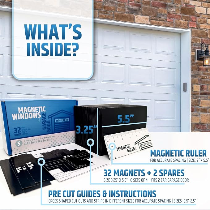Strong & Glossy Magnetic Garage Door Windows - Image 7