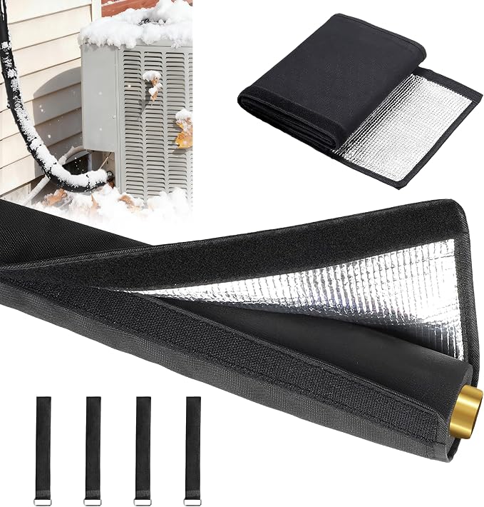 5 Layers HVAC Copper AC Line Pipe Insulation Cover Outdoor 72in x 10.2in by Home