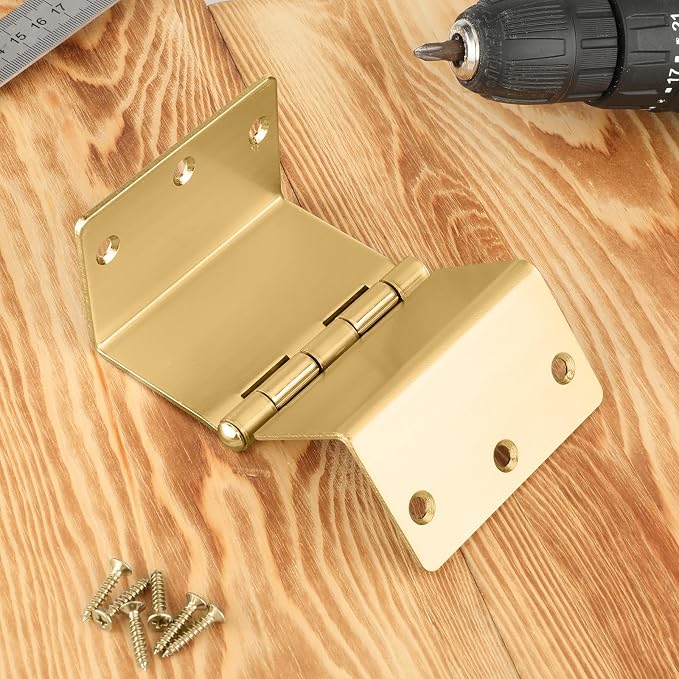 3 Pack Gold Offset Hinges 3.5 Inch Expandable Door Hinges Heavy Duty - Image 4