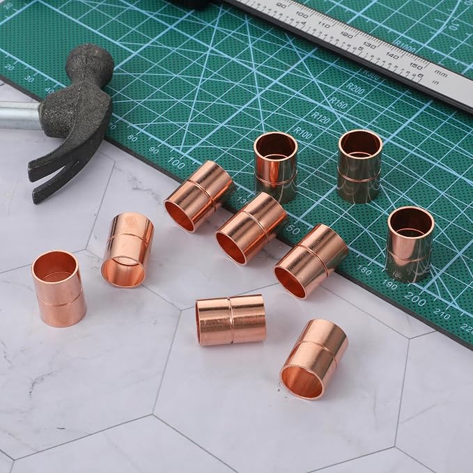 1/2 Inch Straight Copper Fittings 10 Pcs Copper Pipe Welding Joint Pipe - Image 5