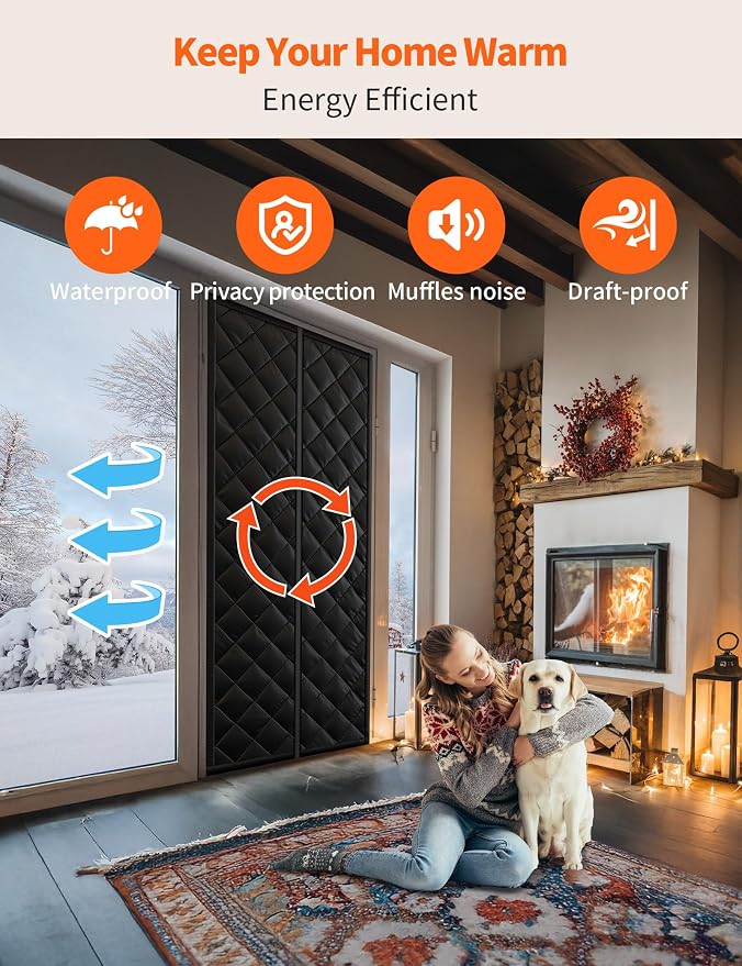 Magnetic Thermal Insulated Door Curtain - Image 3