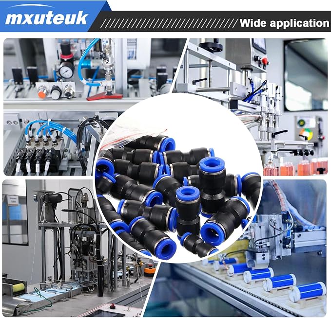 mxuteuk 110PCS Quick Connect Air Hose Fittings, 4/6/8/10/12mm Straight Push to - Image 5