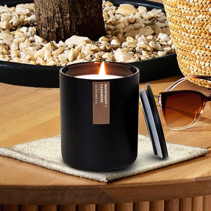 Mahogany & Cashmere Scented Candle - Image 5