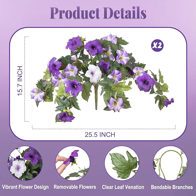 Ammyoo Artificial Fake Flowers Plants - Image 2