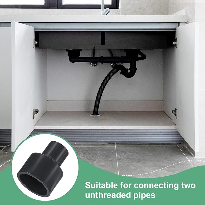 M METERXITY 2-Pack UPVC Reducer Pipe Fitting, 1-1/2"x3/4" Reducing Coupling - Image 5