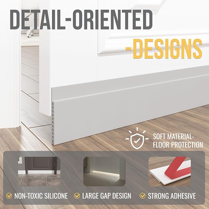 SYIPO Door Draft Stopper for Huge Gap, Adjustable - Image 5