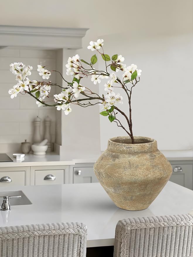 Briful Large Rustic Ceramic Vase - Image 2