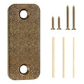 1" x 2-1/4" Door Hole Cover Plate, Stainless Steel Door Strike Filler Plate | 1 by BonKuDoo