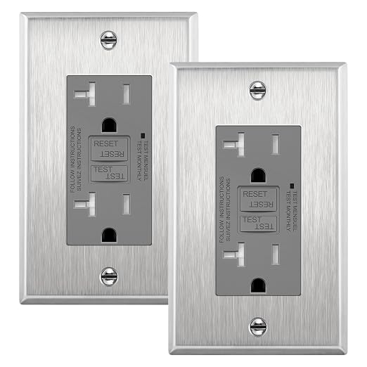 TG GFCI Outlet 20 Amp, Electrical Tamper-Resistant Receptacle, Self-Test | by TG