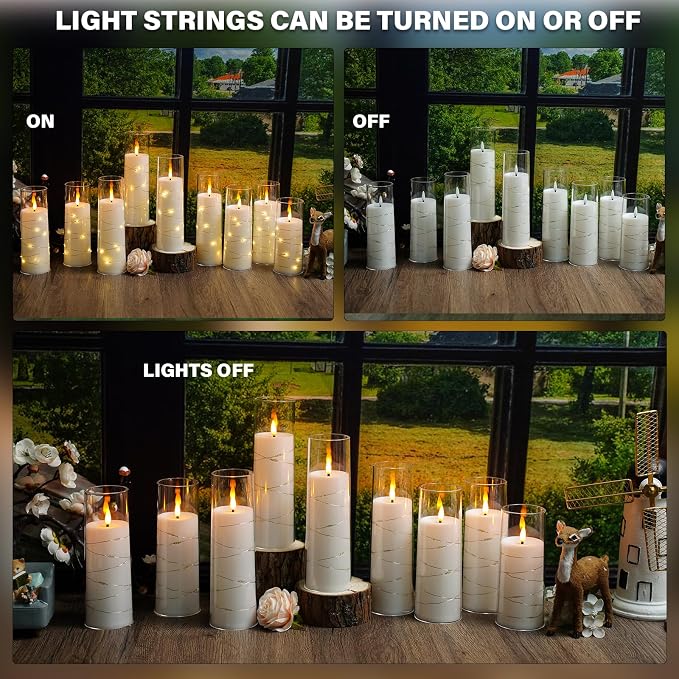 Nimiko Flickering Flameless LED Candles, Battery Operated Candles 24 Pcs - Image 3
