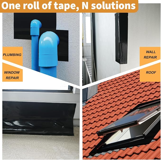 Flashing Tape for Windows and Doors, 3.75 in x 90 ft, 12 Rolls | Acrylic - Image 7