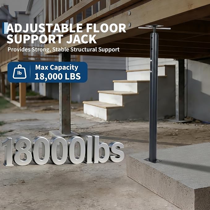 Adjustable Jack Post 56"-100", 18000LBS House Jacks | Heavy duty steel support - Image 6