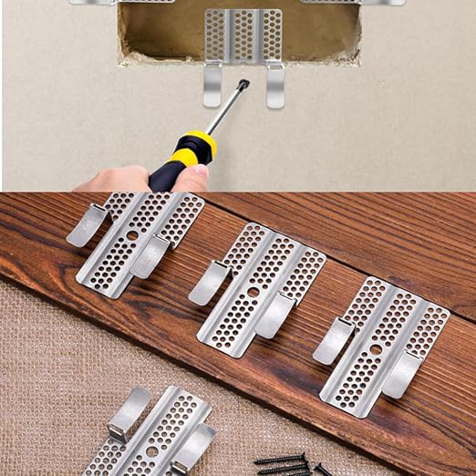10 Pack Drywall Repair Clips, Easy Drywall Repair Kit, Stainless Steel Wall - Image 2