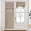 RYB HOME Linen Door Window Curtains W30 x L69, 1 Panel by RYBHOME
