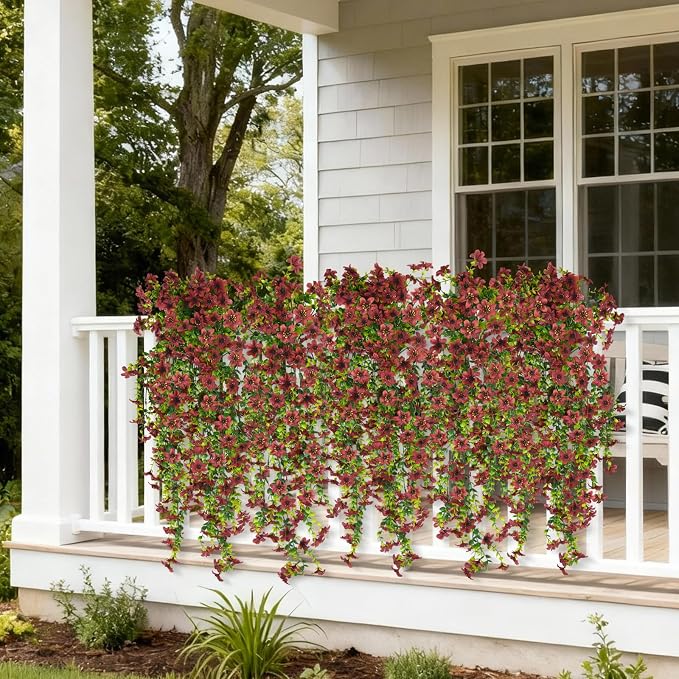 INQCMY Artificial Fake Hanging Flowers Plants - Image 4