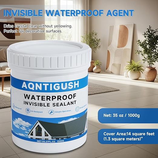 Transparent Waterproof Sealant 35oz, Bonds to roofs, concrete & wood, - Image 3