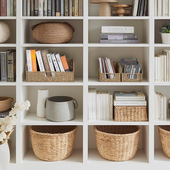 StorageWorks Seagrass Storage Baskets, Pantry Organizers and Storage, Wicker - Image 6
