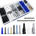 Self-Drilling Drywall Anchors Assortment Kit – 182 Pcs by Wensilon