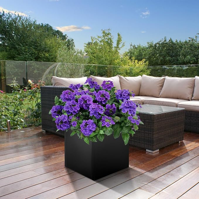 Steel Planter Box 20"x20"x21", Large Square Metal Planter Box | Heavy Duty - Image 9