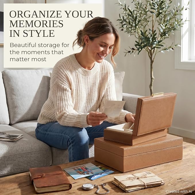 Decorative Storage Boxes with Lids - Image 5