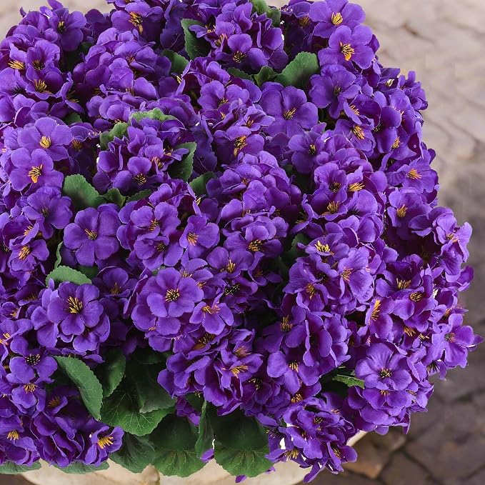 Hananona 6 Pcs Artificial Geranium Flowers - Image 5