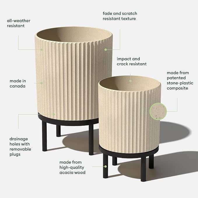 Veradek Demi Series Raised Duo Planters - Image 2