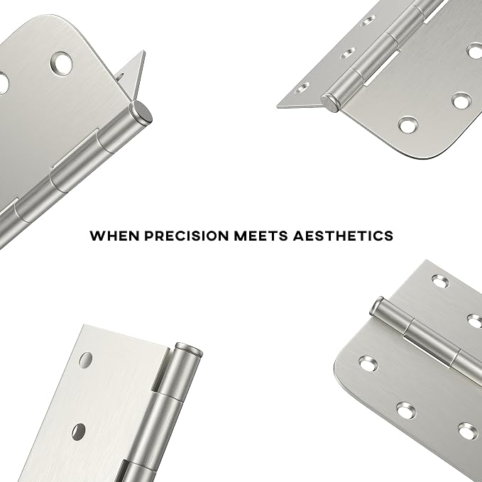 12 Pack goldenwarm Door Hinges Satin Nickel 4inch Interior Door Hinges - Image 5