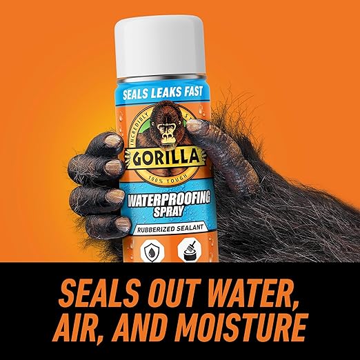 Gorilla Waterproofing Spray White, Flexible Rubberized Sealant Coating - Image 2