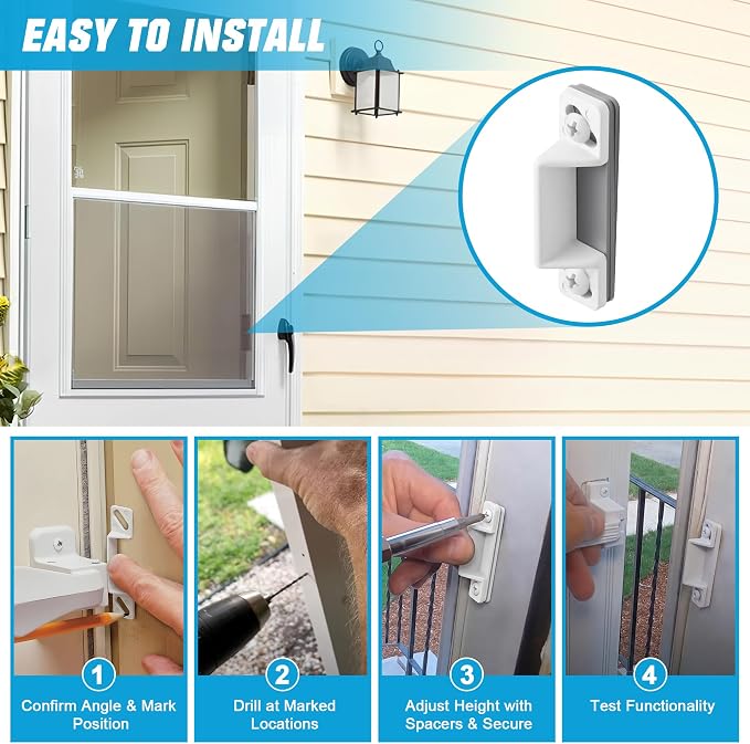 Screen Door Latch Replacement Kit - Image 7