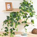 Fake Plants, Artificial Plants Indoor, Realistic Durable, Fake Pothos by Waipfaru