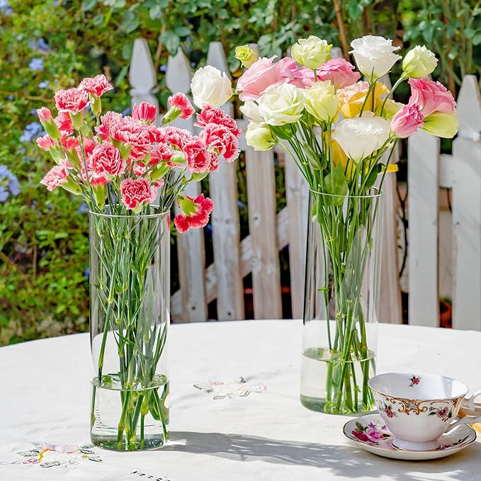 7pcs Glass Cylinder Vases for Centerpieces - Image 5