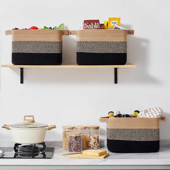 OIASKET Storage Basket for Organizing, Woven Baskets for Storage, Rectangle - Image 9