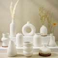 Small White Ceramic Vase Set of 10 Ceramic Bud Vases in Bulk Farmhouse Vase | by VIVIRENOIR