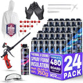 Spray Foam Insulation Kit Expanding Sealant, Closed Cell Spray Foam Heat by ixirpro