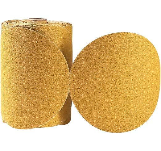 100 PCS 6 Inch PSA Sanding Discs 100 Grit Adhesive Backed Sandpaper Roll by LuckyGuard