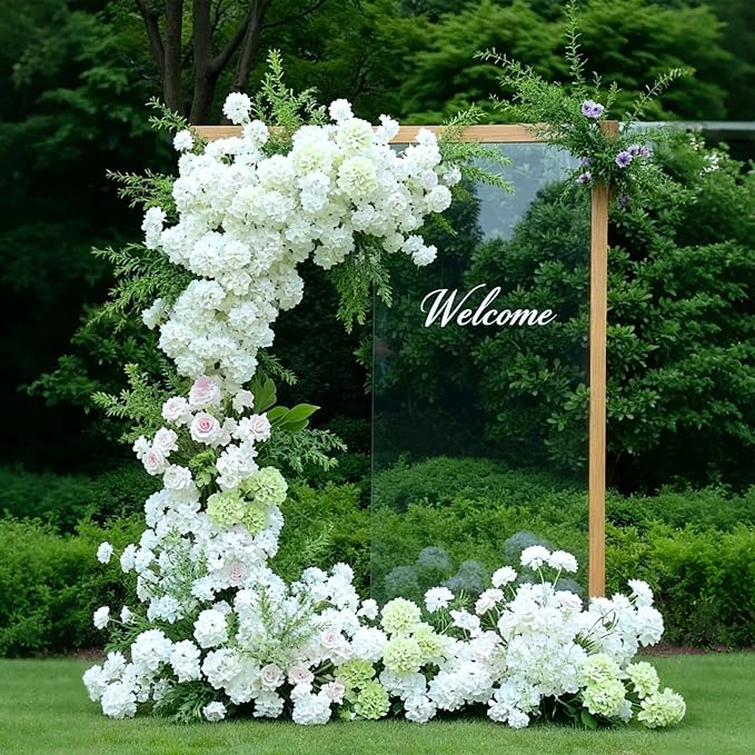 120Pcs White Hydrangea Artificial Flowers Bulk，Realistic Silk Fake Flowers - Image 8
