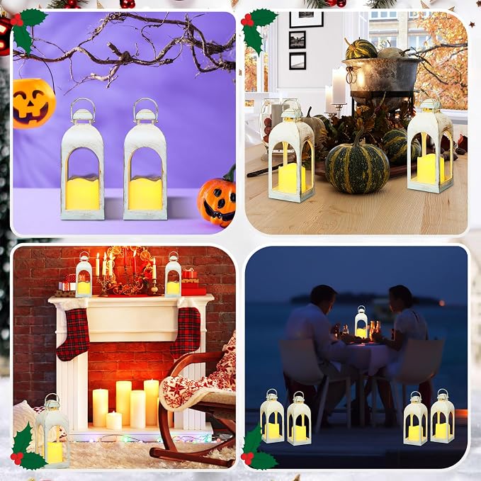 Tujoe 6 Pcs 10 Inch Decorative Candle Lantern Bulk - Image 6