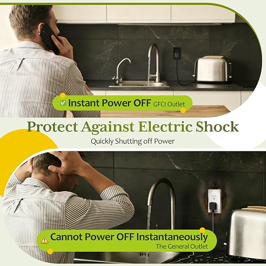 TG GFCI Outlet 15 Amp, Electrical Tamper-Resistant Receptacle, Self-Test | - Image 3