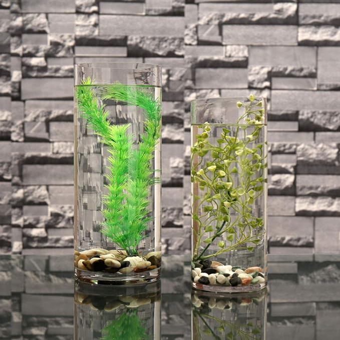 WGV Cylinder Vase, Width 7", Height 16", Floral Container, Planter Terrarium - Image 6