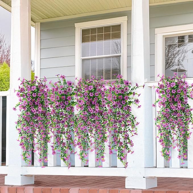 INQCMY Artificial Fake Hanging Flowers Plants - Image 4