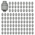 Conduit Connectors, 1/2 Inch, Non-Metallic, by HDHAODA