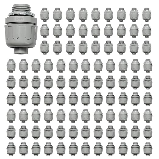 Conduit Connectors, 1/2 Inch, Non-Metallic, by HDHAODA