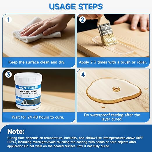 Transparent Waterproof Sealant 10.5oz, Bonds to roofs, concrete & wood - Image 5