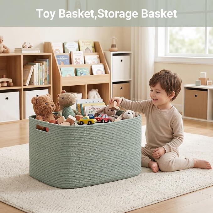 Large Laundry Basket/Hamper, Baby Blanket Basket, - Image 5
