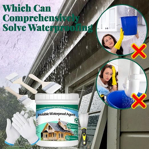 QUKLOGEN 1Kg/35.3Fl.oz Invisible Waterproof Agent Indoor&Outdoor Waterproof - Image 6