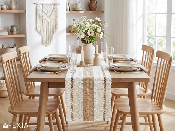 Boho Table Runner 12x72 Inch for Fall Home Decor Table Decorations | 72 Inches - Image 3