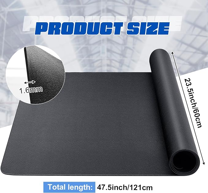 Drydiet 1 Pcs Work Bench Mat Top 24 x 48, PU Leather Tool Box Drawer Liner Tool - Image 2