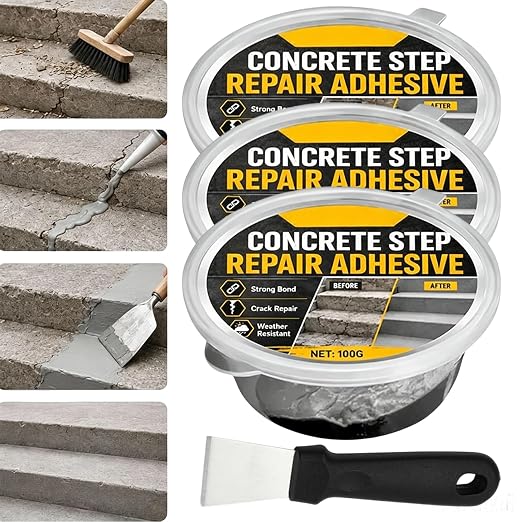 Concrete Step Repair Adhesive, Concrete Step Repair Kit | Permanently Bonds by Unknown