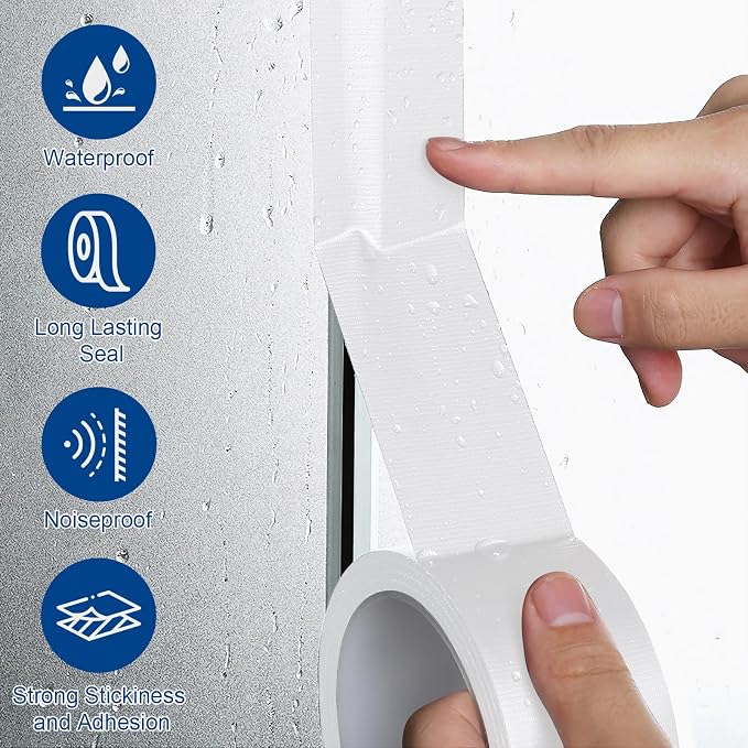 Storystore 2 in X 70 FT White Window Weather Sealing Tape No Residue | Weather - Image 4