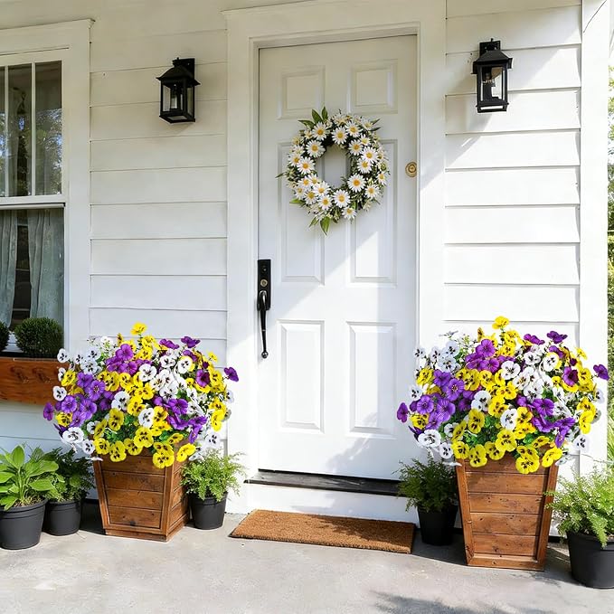 20 Pcs Artificial Fake Pansy Flowers - Image 7